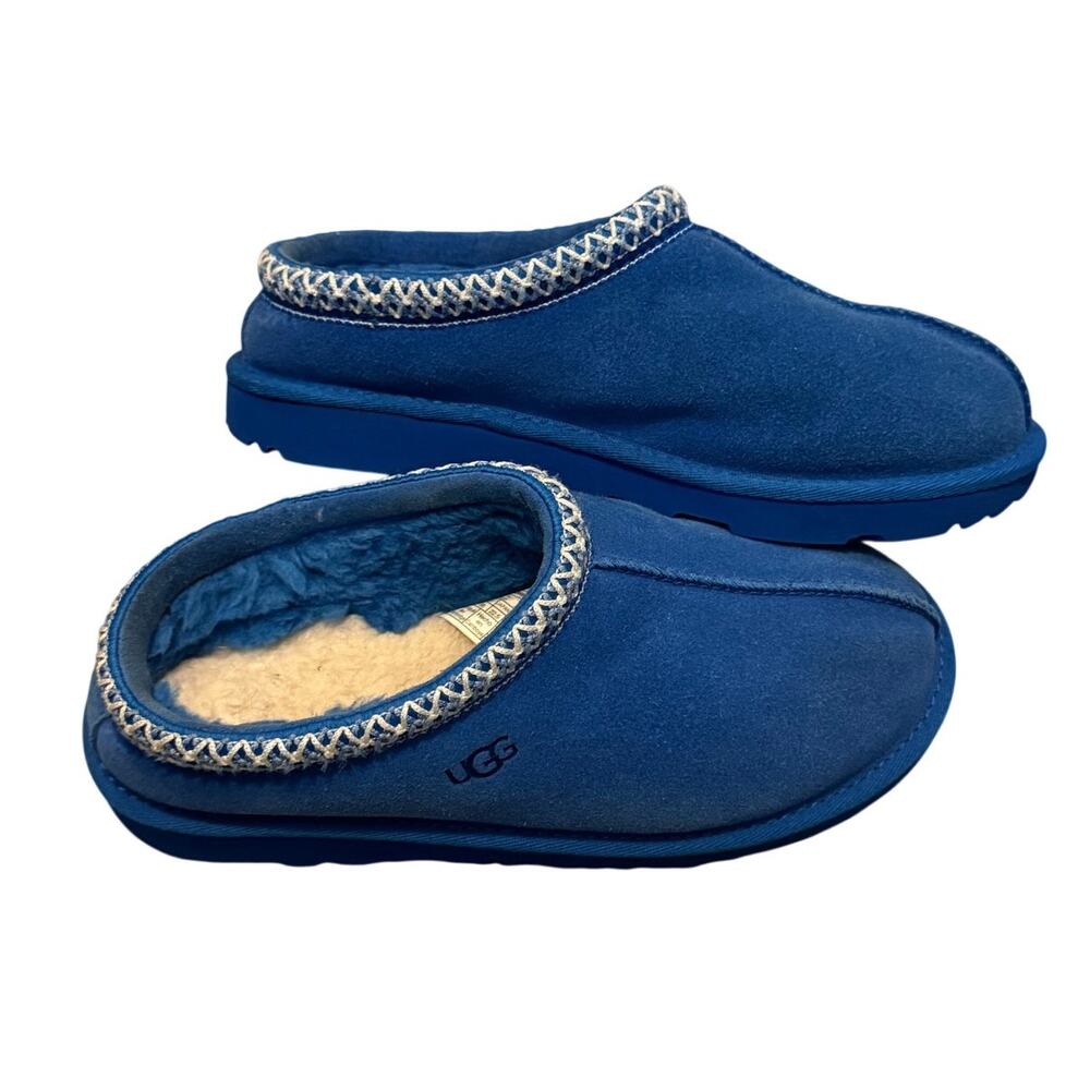 UGG Australia Women's Scuffette II Blue Sheepskin Suede Slippers US 4 EU 36